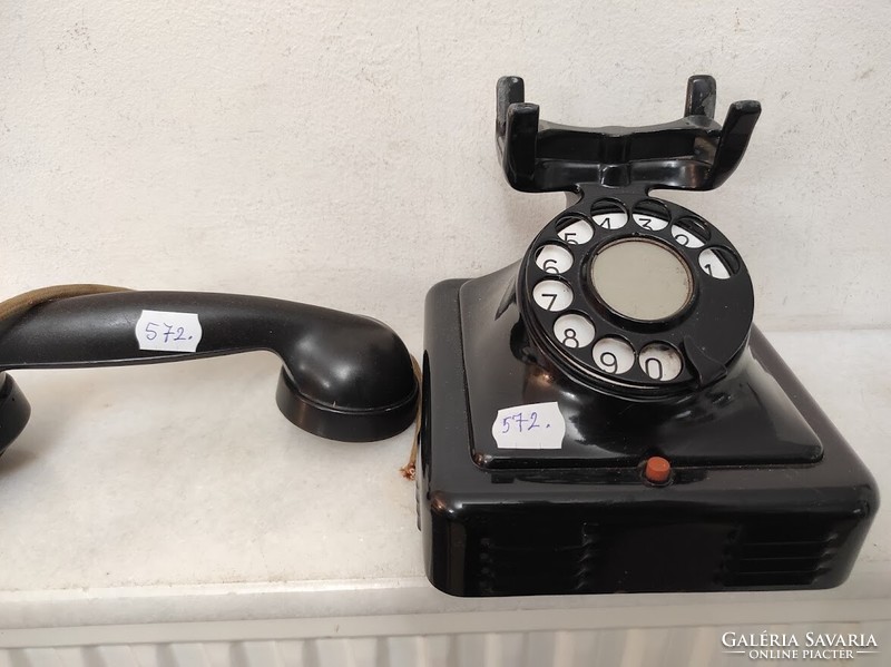 Antik telefon asztali tárcsás telefon 1930-as évek 572 6006
