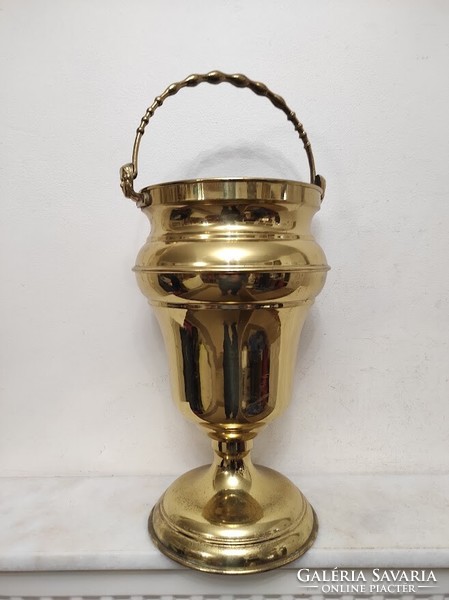 Antique champagne bucket inside tinned brass champagne drink ice holder 943 6057