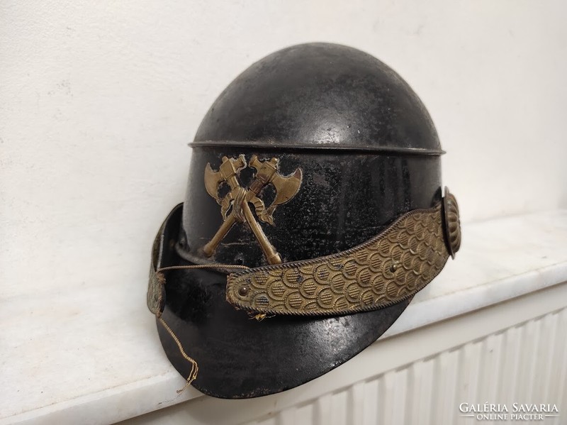 Antique firefighter suit equipment helmet 1830 feuerwehrhelme tool 938 6062