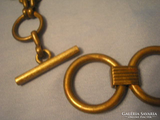 Decorative belt safety chain from a goldsmith of European fame who also made a copy of the Hungarian crown jewels