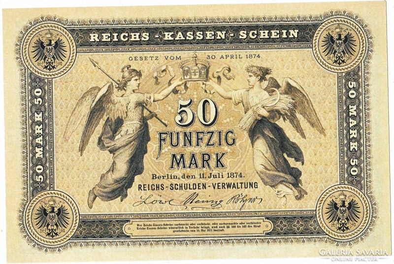 Germany 50 marks 1874 replica unc