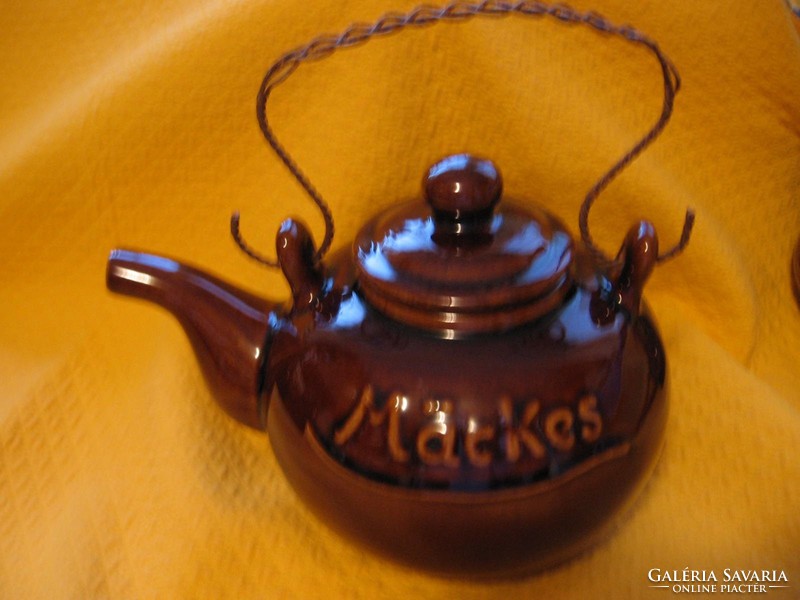 Eredeti tradicionális Siegerlander Mackes M. Bucholz nagy kézműves teás kanna
