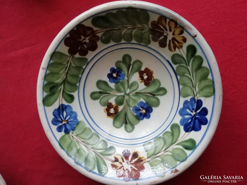 Old floral wall plate, decorative plate