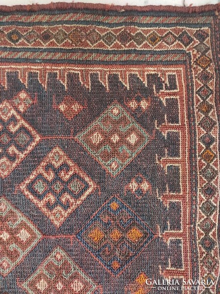 Antique kilim carpet Arabic small woven wall decoration 479 5919