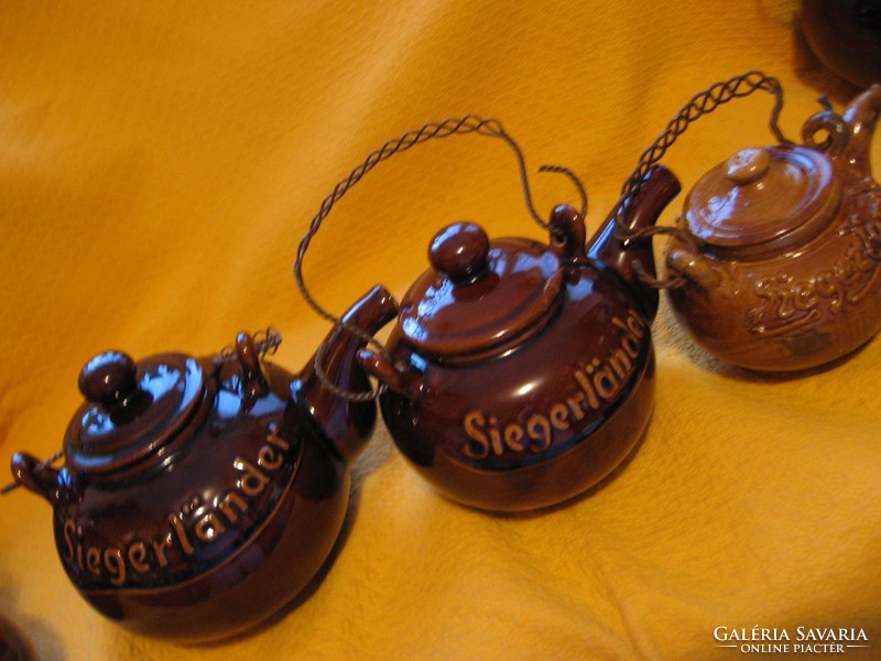 Hagyományos Siegerlander Mackes M. Bucholz kézműves közepes teás kanna