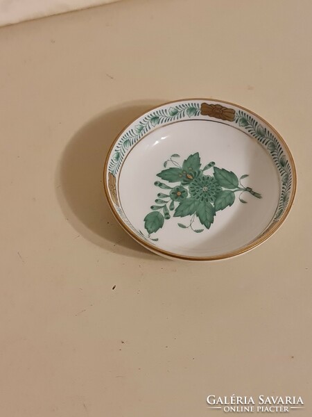 Herend green bowl, 8 cm