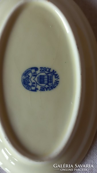 Zsolnay oval bowl