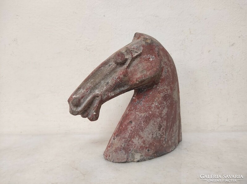 Antik kínai szobor ló fej Thang dinasztia terrakotta 525 5965