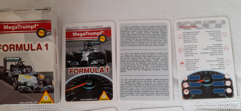 Gyerek kártyajáték  - MegaTrumpf Formula 1 -