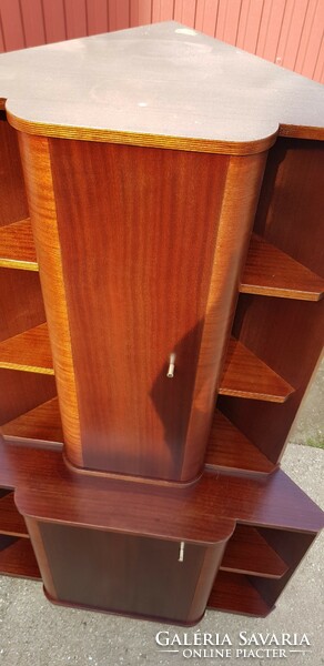 Retro mahogany corner cabinet....