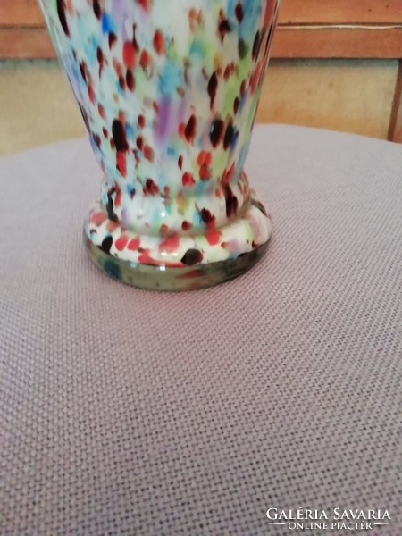 Murano style glass vase