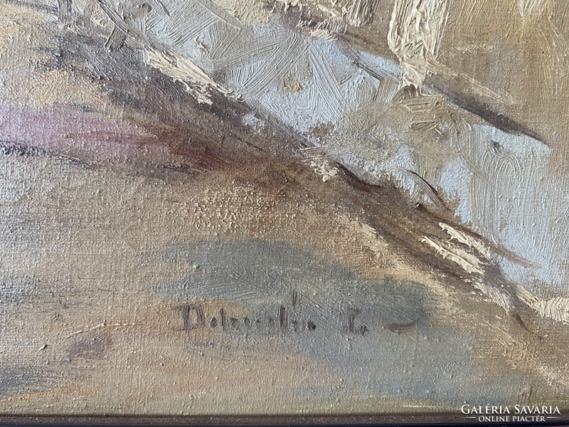 Louis Dobroszláv, Tatai (Old) Lake, 90x66cm, oil on canvas