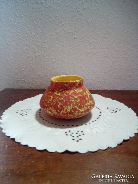 Tófej kerámia váza (10 cm )