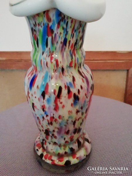 Muránói stílusú  üveg váza