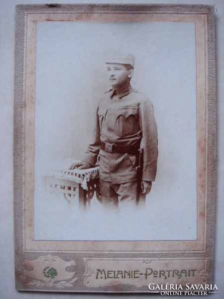 Antik fotó 1916 katona régi férfi fénykép