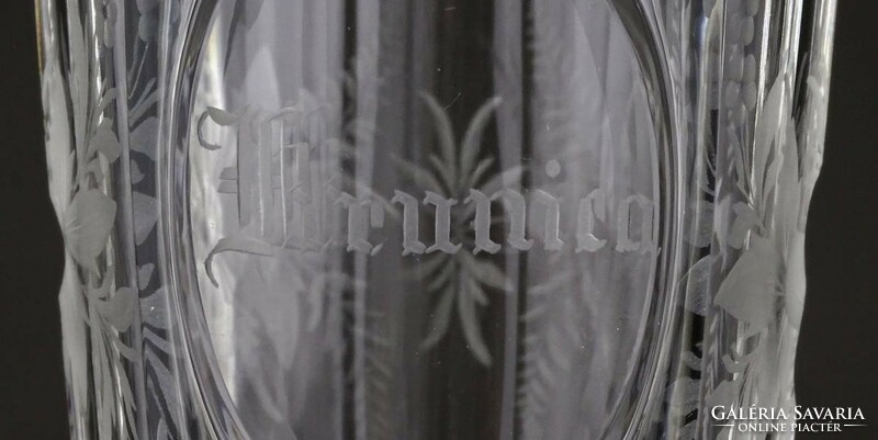 1F644 antique krunica inscription polished cure glass 15 cm