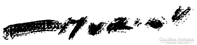 Murin Vilmos nagy méretű csendélet 73.5 x 94.5 cm