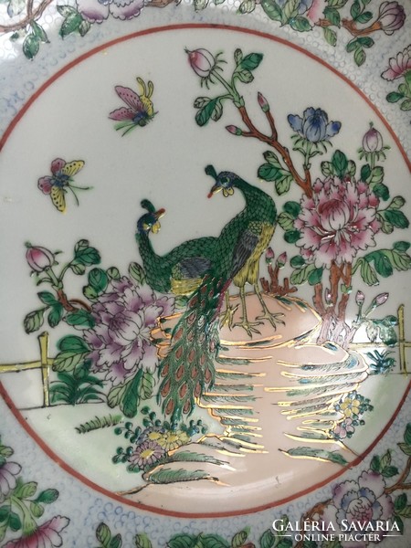 Paon de Beijing Pattern Serving Bowl, Wonderful Hand Painting, 19th Century