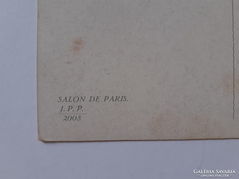 Régi képeslap Kellemes utazás G. la Touche Salon de Paris Pleasing voyage