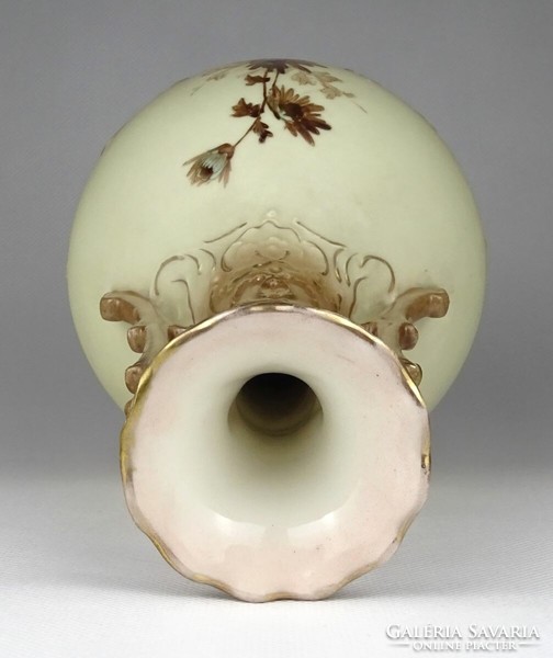 1I047 antique Viennese ernst wahliss biscuit porcelain vase 25.5 Cm