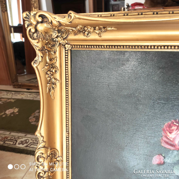 Murin Vilmos nagy méretű csendélet 73.5 x 94.5 cm