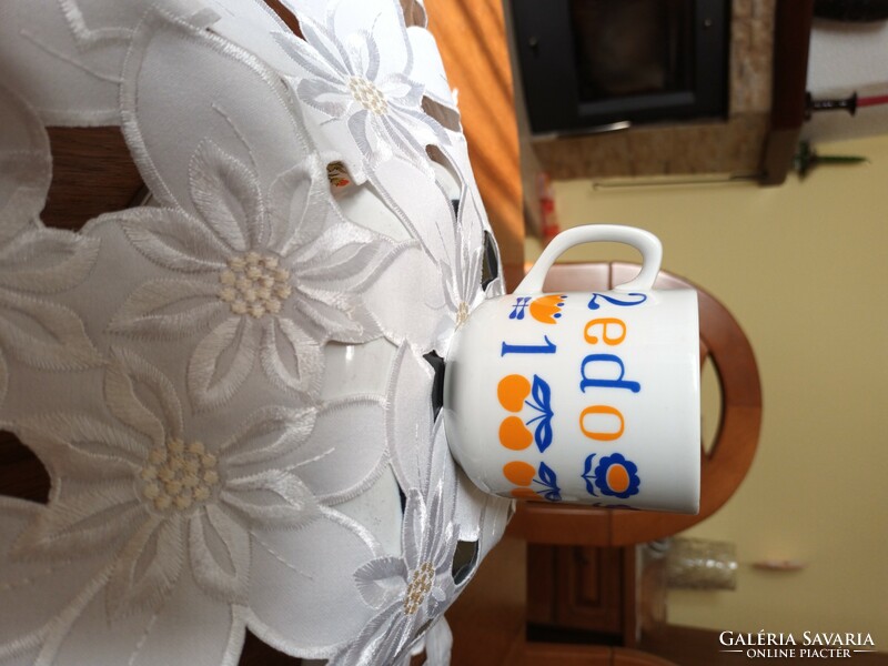 Porcelain children's mug with Alföldi alphabet and fairy tale pattern