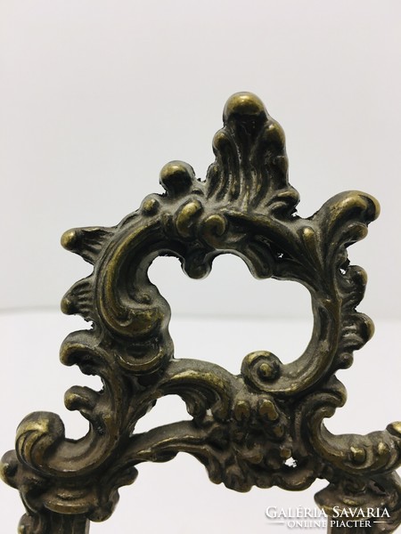 Easel patterned bronze ornament photo holder picture holder - 50418