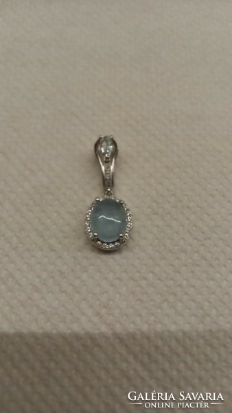 Aquamarine pendant silver, 925