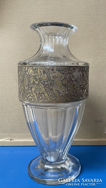 Extrém ritka Moser üveg váza jelzett