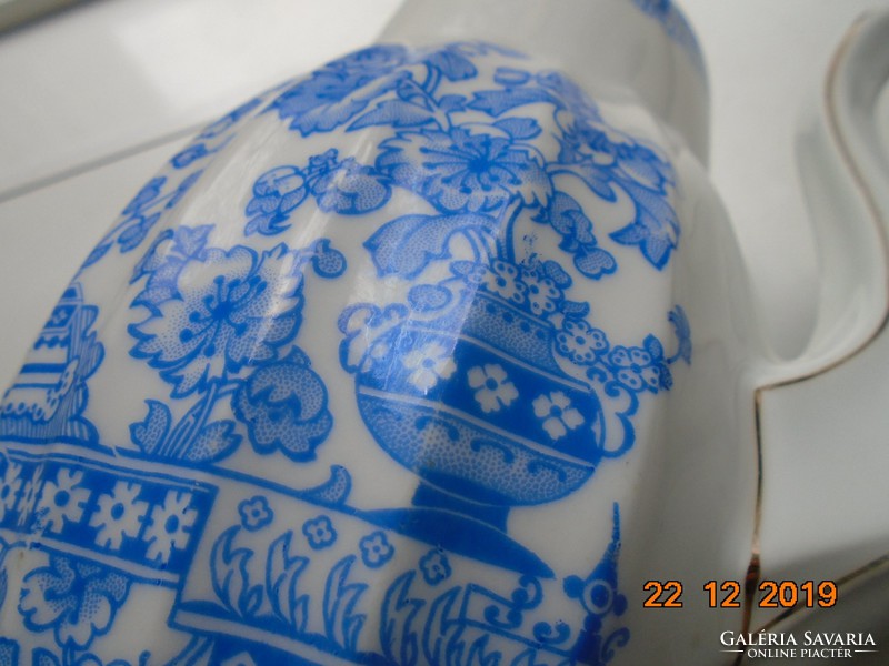 "China Blau"(=kínai kék) mintával antik bordázott kiöntő
