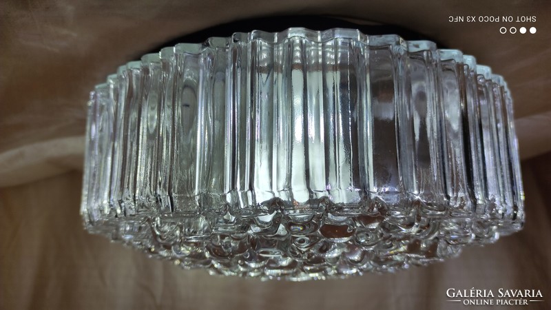 Jelzett eredeti LIMBURG BEGA BOOM  Helena Tynell design üveg mennyezeti vagy fali lámpa 1960-as évek