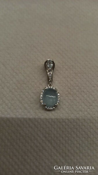 Aquamarine pendant silver, 925