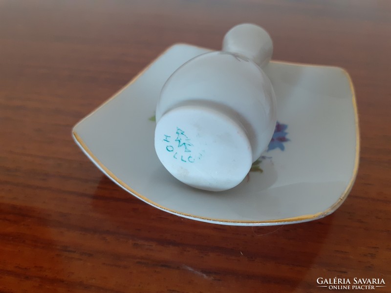 Régi Hollóházi porcelán mini tálka váza 2 db