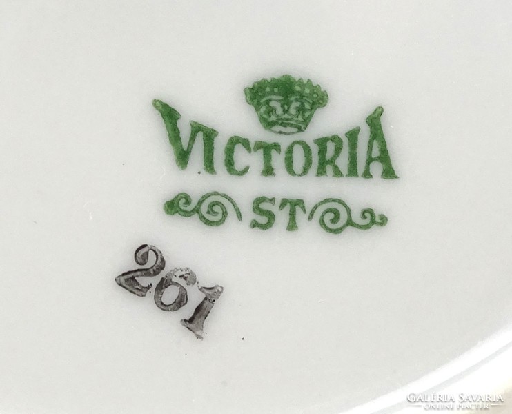 1I051 Régi Victoria porcelán étkészlet 23 darab