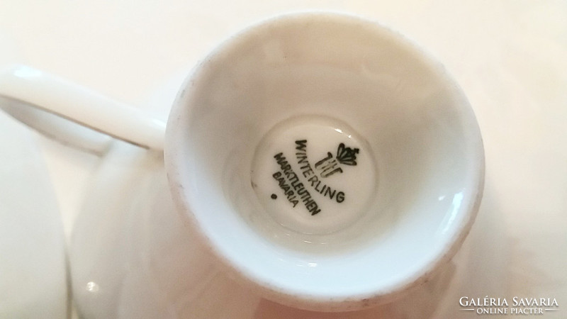 Régi Bavaria porcelán csésze tányér szett 3 db