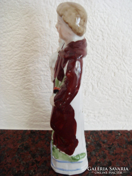 Old porcelain saint antal figure st. Anthony's religious statue is a blessing object