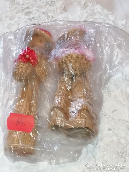 Handmade straw ornament dolls, for decorative purposes 14.