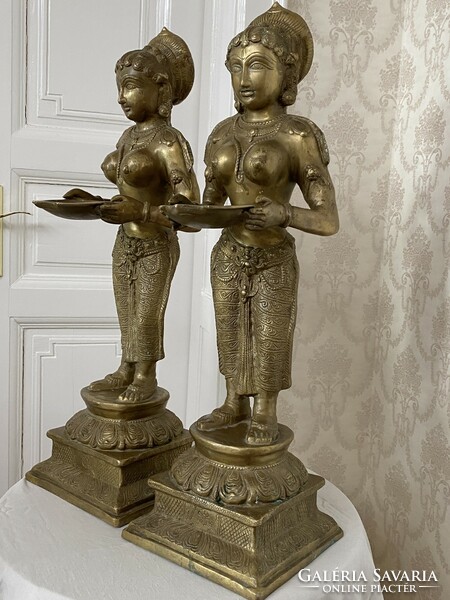 Large oriental spiritual statue in a pair