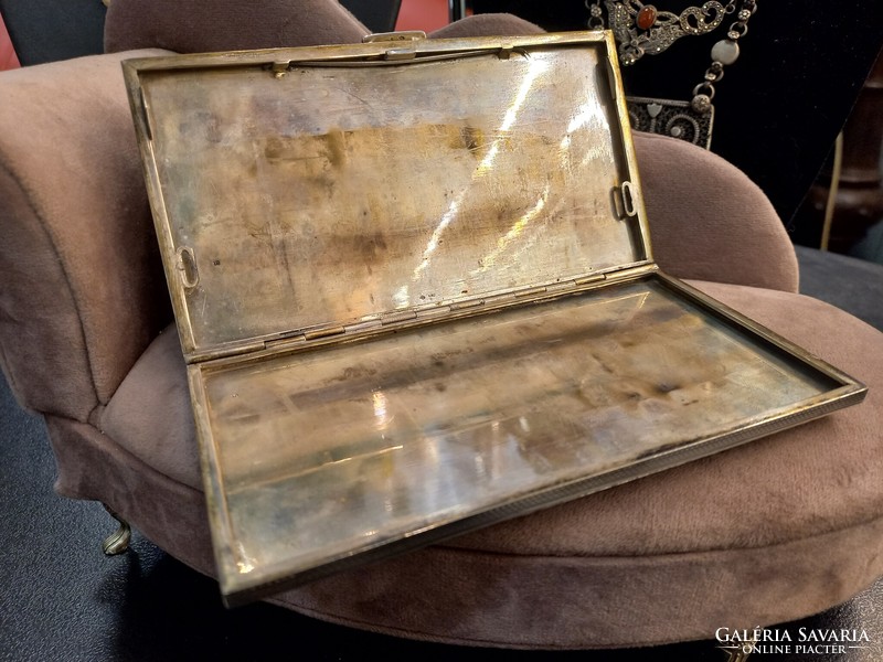 Antique silver cigarette case