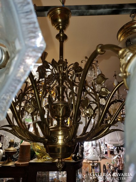 Large Croatian marton copper chandelier