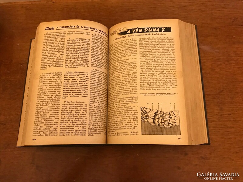 Élet és Tudomány Kalendáriuma 1956.Bőr kötésben könyv alakban.január 4-től junius 25.-ig