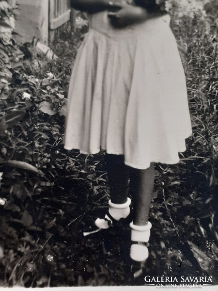 Old child photo of little girl vintage photo