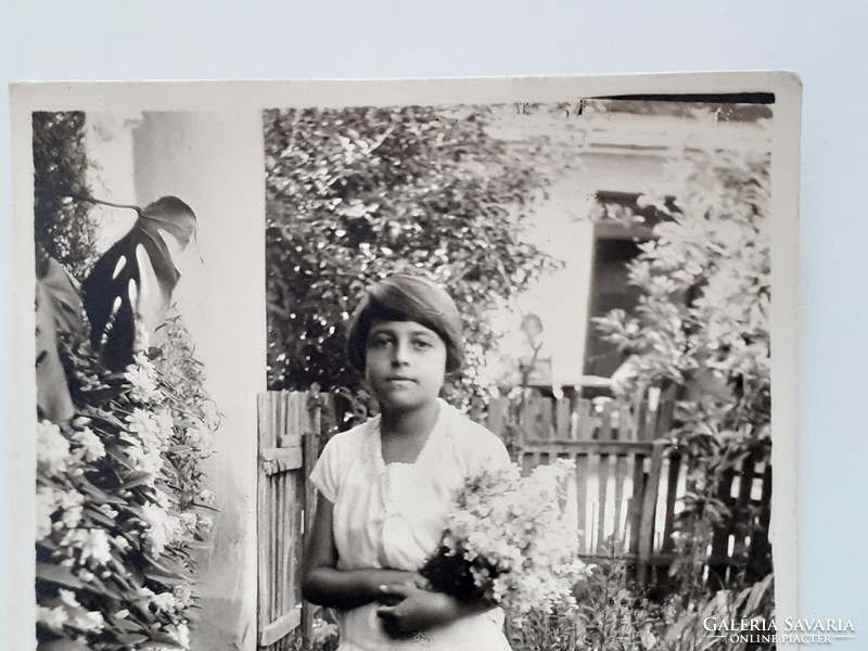 Régi gyerekfotó kislány vintage fénykép