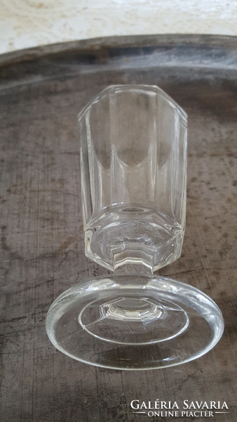 Old, thick Bieder glass cup