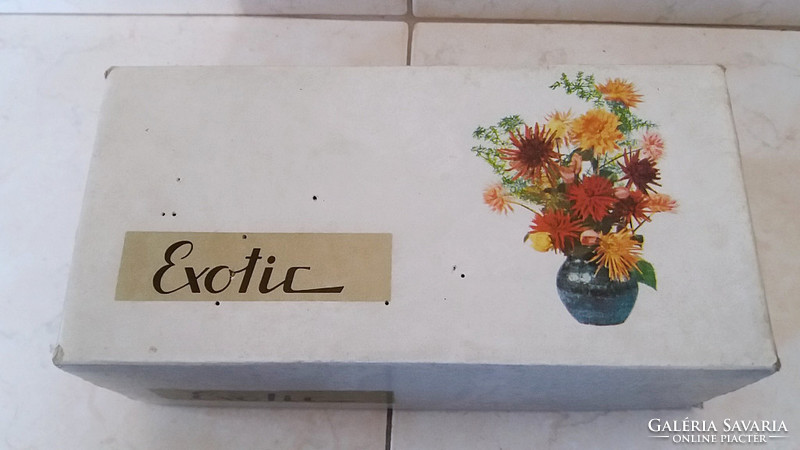 Régi KHV Exotic retro szappanos doboz papírdoboz
