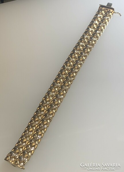 For sale yellow and white gold women's bracelet 14 kt.