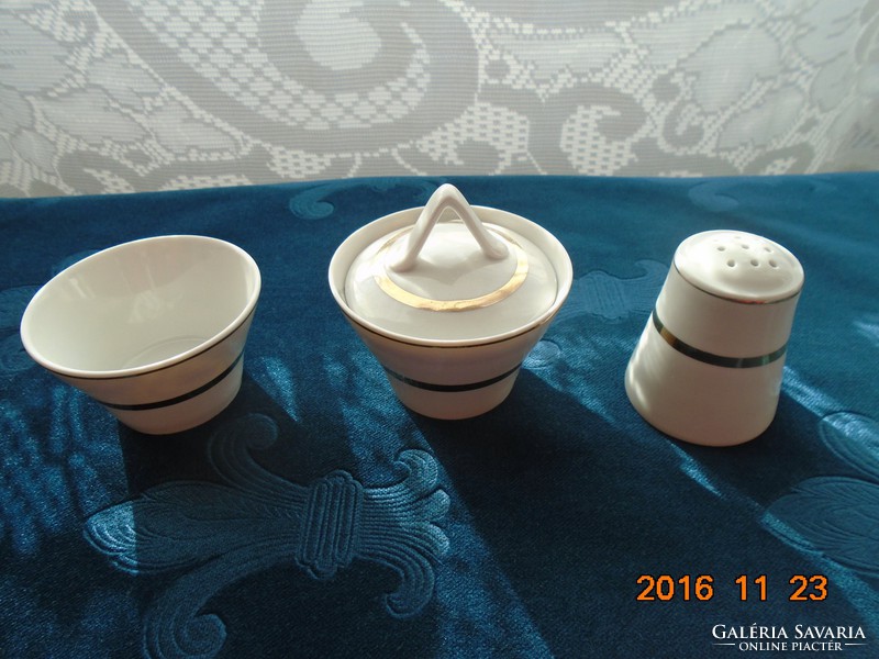 Russian porcelain spice dishes 3 pcs