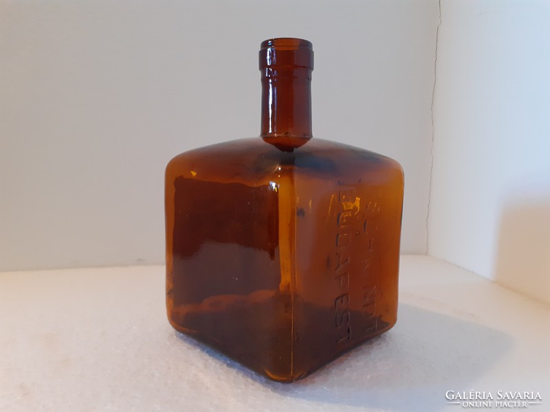 Retro liqueur bottle curacao triple sec labeled gschwindt budapest bottle