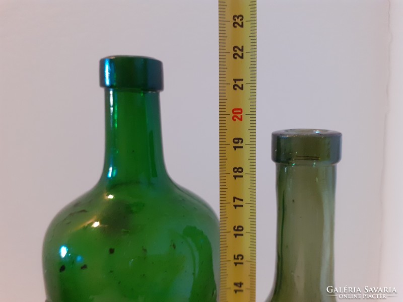 Old pharmacy bottle kálmán brázay budapest bottle of salt wine 2 pcs