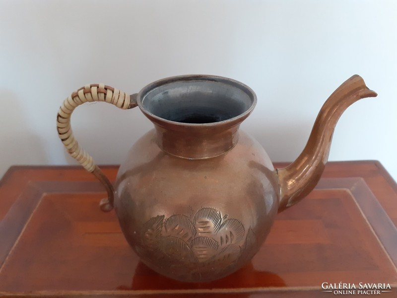 Old copper Indian small jug spout 1 pc